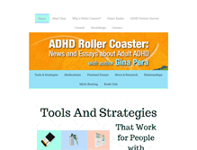 Tablet Screenshot of adhdrollercoaster.org